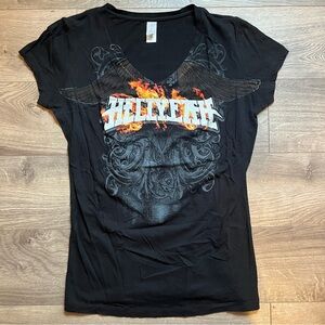 Women’s Slim Fit Hellyeah V Neck Tee